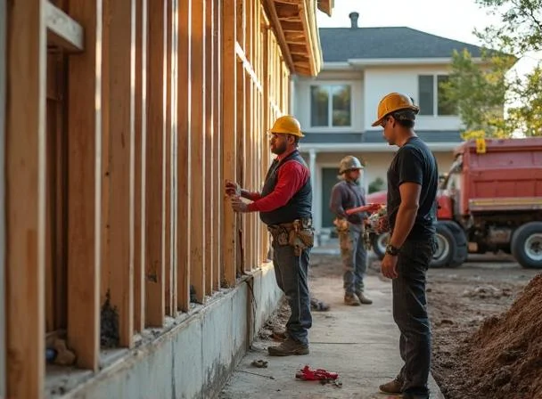 severe storm basement recovery contractor service specialized workmanship in action