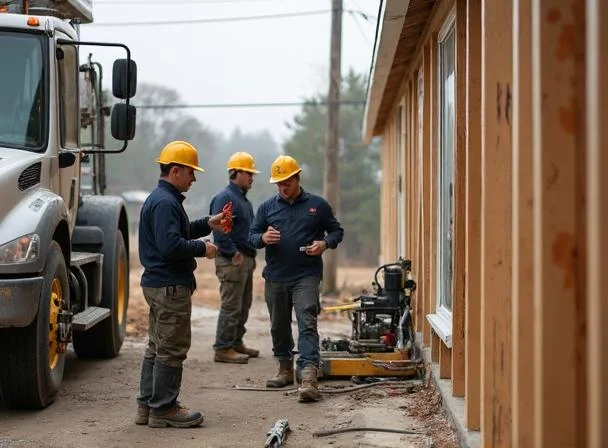 sewer backup restoration contractor service specialized workmanship in action