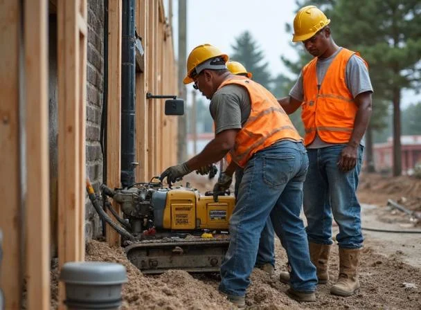 sewer backup restoration contractor service specialized workmanship in action